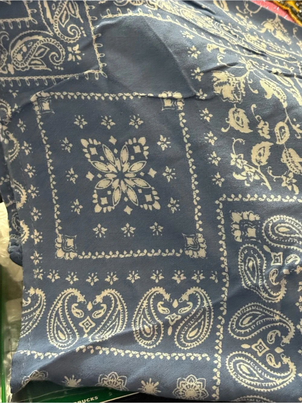 Cato Blue Paisley Open-Front Kimono